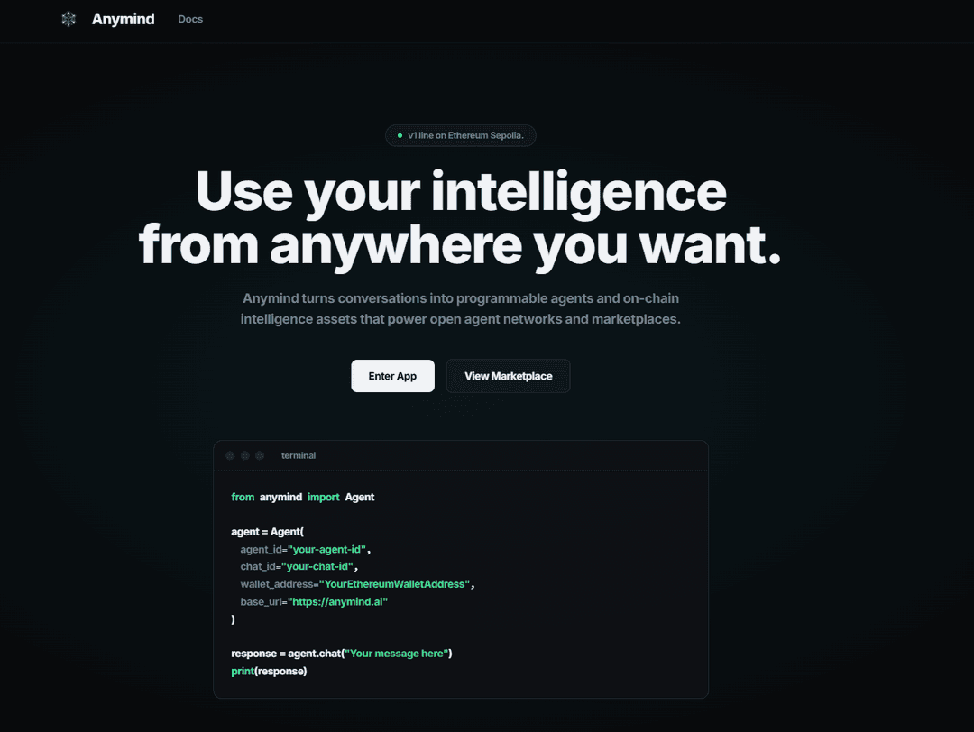 Anymind: Start of the Agentic Internet