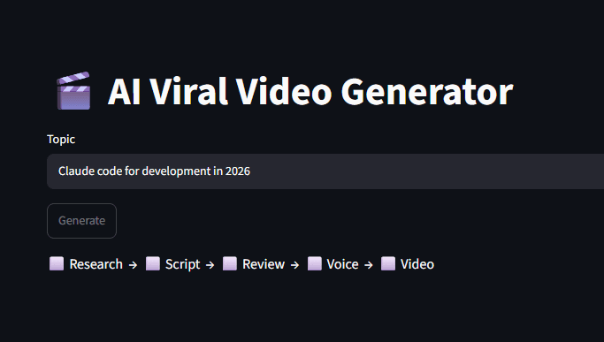 Video Generation Agent